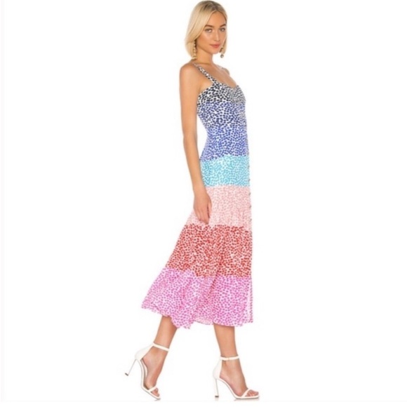 Saloni Rainbow Ombré Gradient Karen Dress - Picture 3 of 6